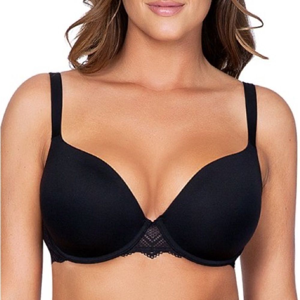 Parfait Lydie Contour Padded Black Bra Size 36D